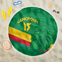 Custom Cameroon Basketball Beach Blanket Go Champions Indomitable Lions - Wonder Print Shop
