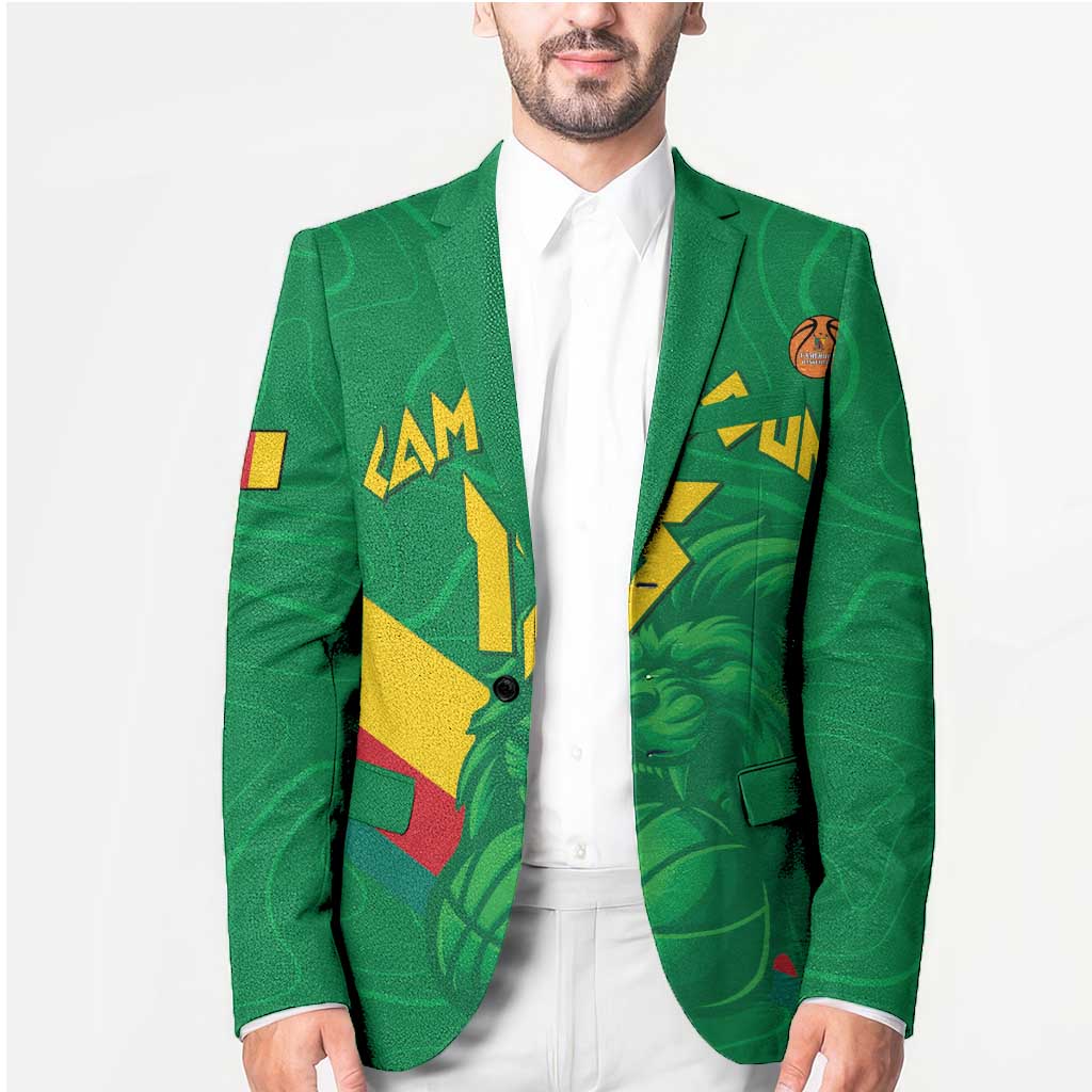 Custom Cameroon Basketball Blazer Go Champions Indomitable Lions - Wonder Print Shop
