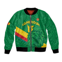 Custom Cameroon Basketball Bomber Jacket Go Champions Indomitable Lions - Wonder Print Shop