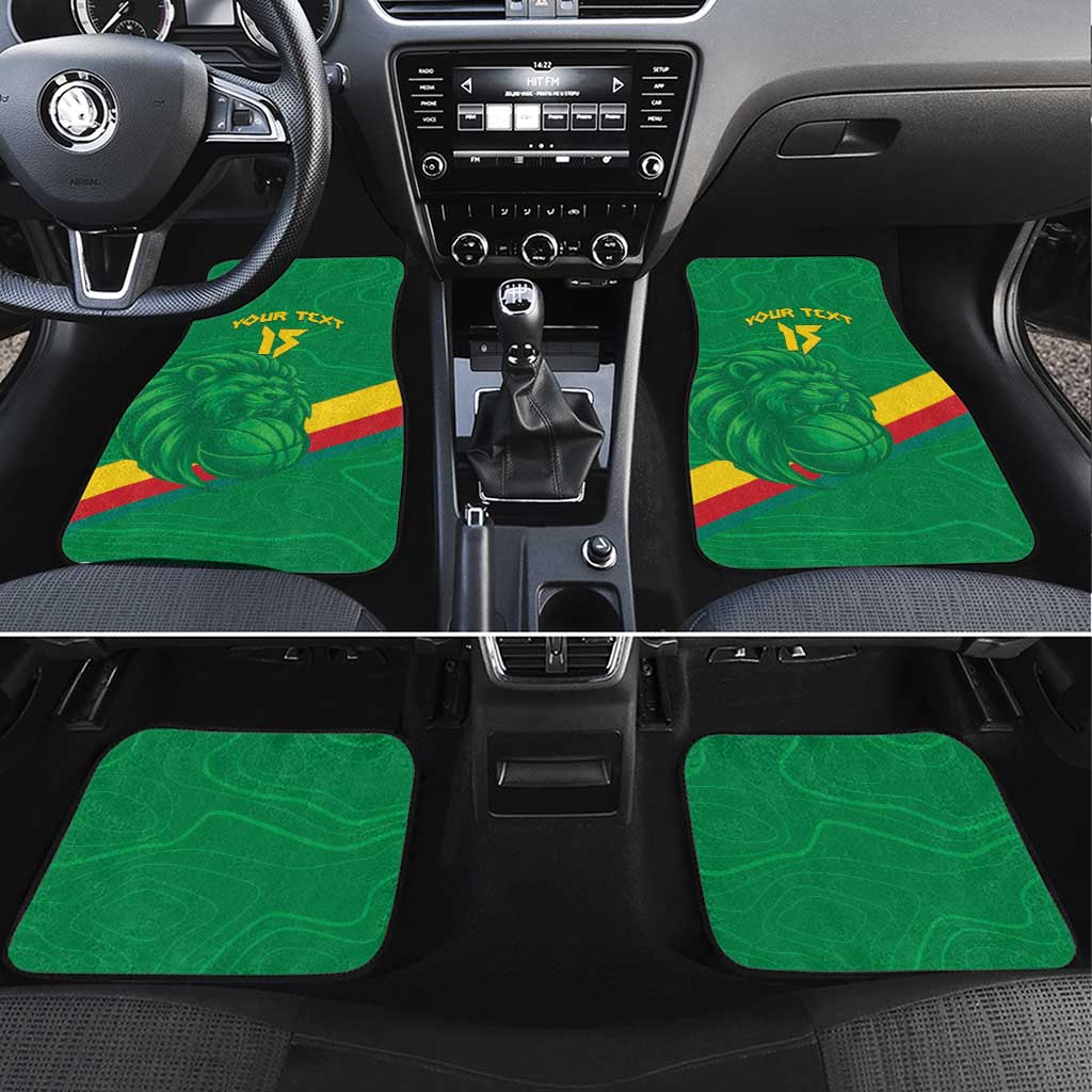 Custom Cameroon Basketball Car Mats Go Champions Indomitable Lions - Wonder Print Shop