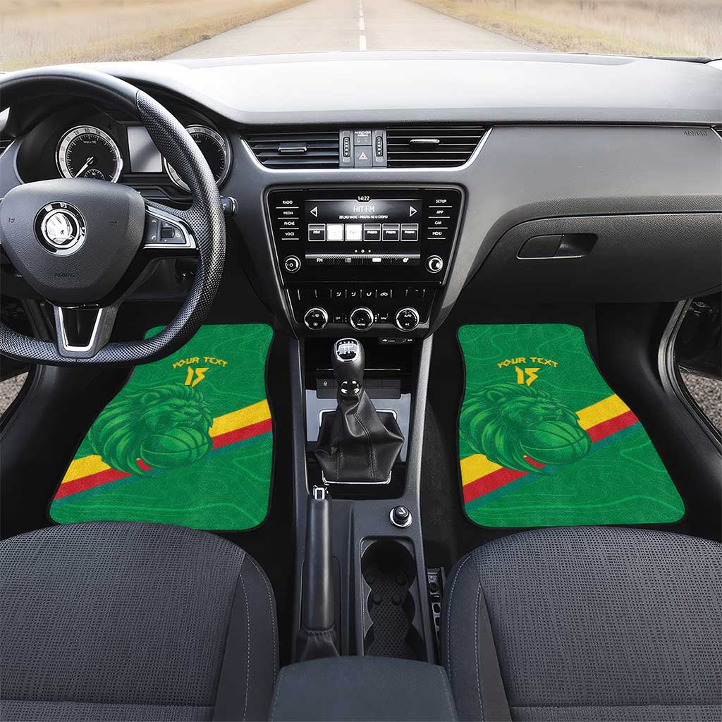 Custom Cameroon Basketball Car Mats Go Champions Indomitable Lions - Wonder Print Shop