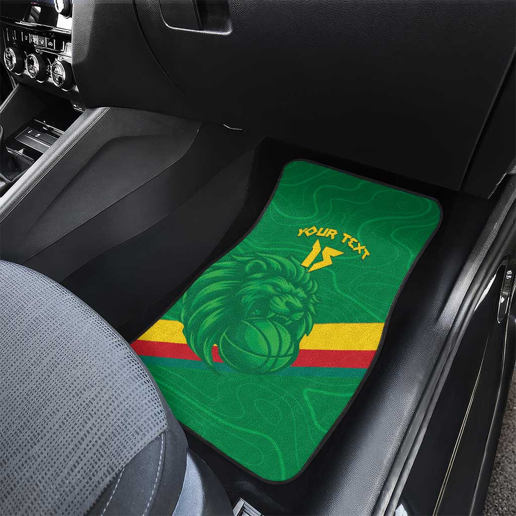 Custom Cameroon Basketball Car Mats Go Champions Indomitable Lions - Wonder Print Shop