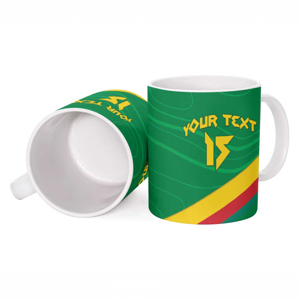 Custom Cameroon Basketball Ceramic Mug Go Champions Indomitable Lions - Wonder Print Shop