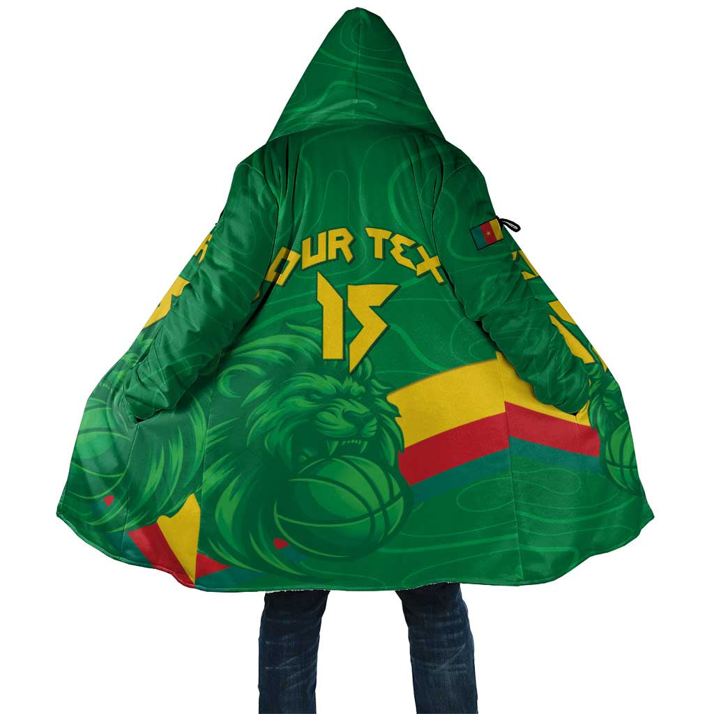 Custom Cameroon Basketball Cloak Go Champions Indomitable Lions - Wonder Print Shop