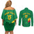 Custom Cameroon Basketball Couples Matching Off Shoulder Short Dress and Long Sleeve Button Shirt Go Champions Indomitable Lions - Wonder Print Shop