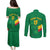 Custom Cameroon Basketball Couples Matching Puletasi and Long Sleeve Button Shirt Go Champions Indomitable Lions - Wonder Print Shop