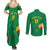 Custom Cameroon Basketball Couples Matching Summer Maxi Dress and Long Sleeve Button Shirt Go Champions Indomitable Lions - Wonder Print Shop