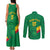 Custom Cameroon Basketball Couples Matching Tank Maxi Dress and Long Sleeve Button Shirt Go Champions Indomitable Lions - Wonder Print Shop