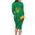 Custom Cameroon Basketball Family Matching Long Sleeve Bodycon Dress and Hawaiian Shirt Go Champions Indomitable Lions - Wonder Print Shop
