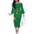Custom Cameroon Basketball Family Matching Off The Shoulder Long Sleeve Dress and Hawaiian Shirt Go Champions Indomitable Lions - Wonder Print Shop