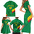 Custom Cameroon Basketball Family Matching Short Sleeve Bodycon Dress and Hawaiian Shirt Go Champions Indomitable Lions - Wonder Print Shop