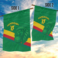Custom Cameroon Basketball Garden Flag Go Champions Indomitable Lions - Wonder Print Shop