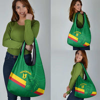 Custom Cameroon Basketball Grocery Bag Go Champions Indomitable Lions - Wonder Print Shop