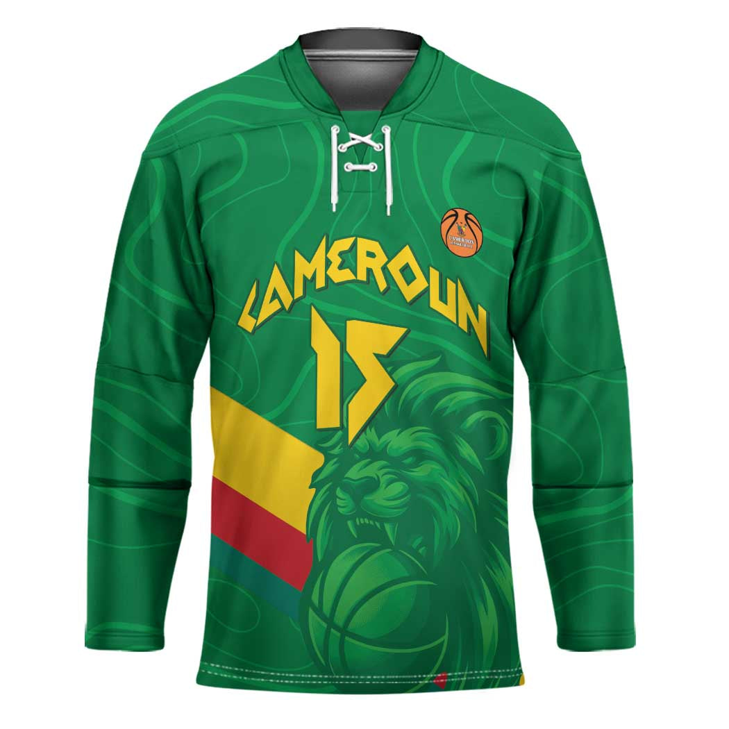 Custom Cameroon Basketball Hockey Jersey Go Champions Indomitable Lions - Wonder Print Shop
