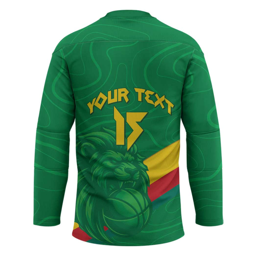 Custom Cameroon Basketball Hockey Jersey Go Champions Indomitable Lions - Wonder Print Shop