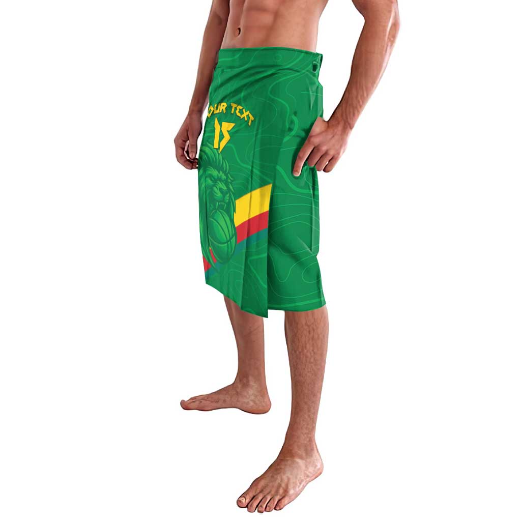 Custom Cameroon Basketball Lavalava Go Champions Indomitable Lions - Wonder Print Shop