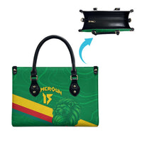 Custom Cameroon Basketball Leather Bag Go Champions Indomitable Lions - Wonder Print Shop