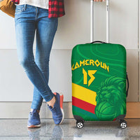 Custom Cameroon Basketball Luggage Cover Go Champions Indomitable Lions - Wonder Print Shop