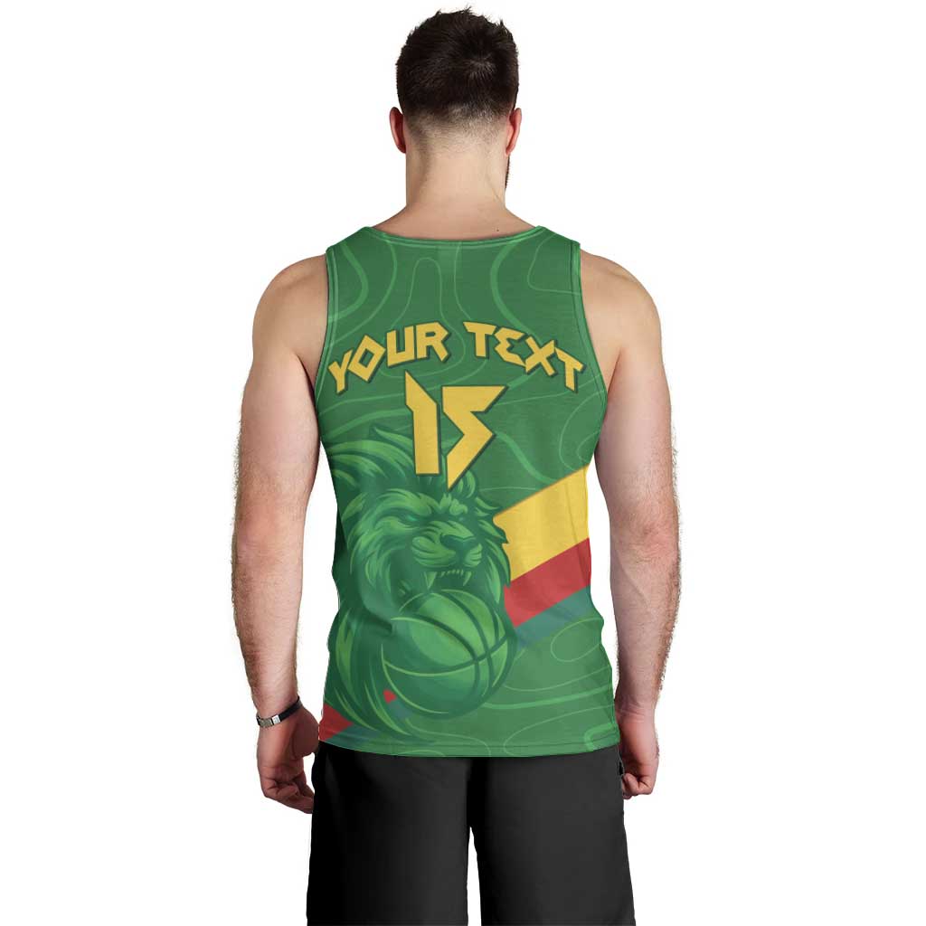 Custom Cameroon Basketball Men Tank Top Go Champions Indomitable Lions - Wonder Print Shop