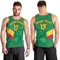 Custom Cameroon Basketball Men Tank Top Go Champions Indomitable Lions - Wonder Print Shop