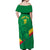 Custom Cameroon Basketball Off Shoulder Maxi Dress Go Champions Indomitable Lions - Wonder Print Shop