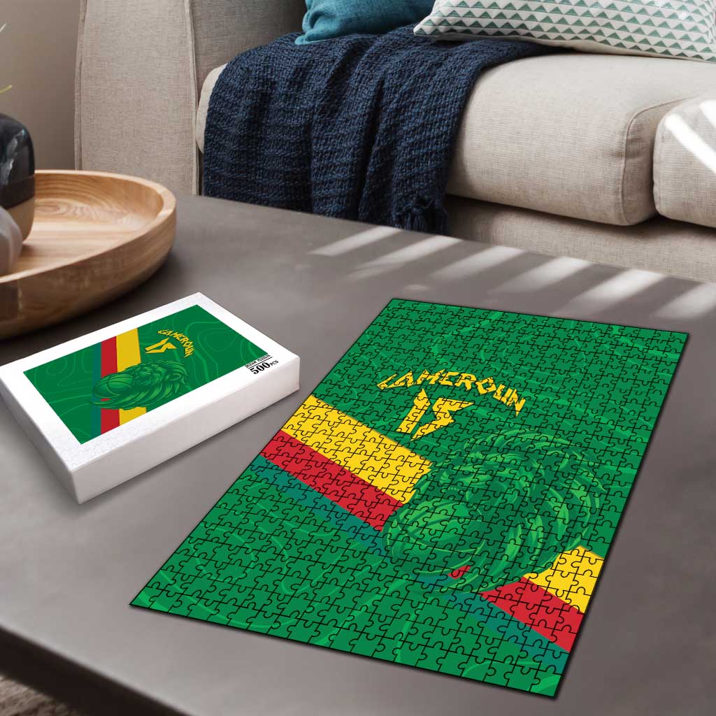 Custom Cameroon Basketball Puzzle Go Champions Indomitable Lions - Wonder Print Shop
