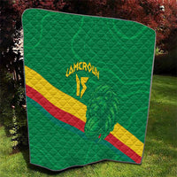 Custom Cameroon Basketball Quilt Go Champions Indomitable Lions - Wonder Print Shop