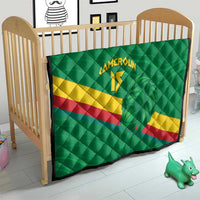 Custom Cameroon Basketball Quilt Go Champions Indomitable Lions - Wonder Print Shop