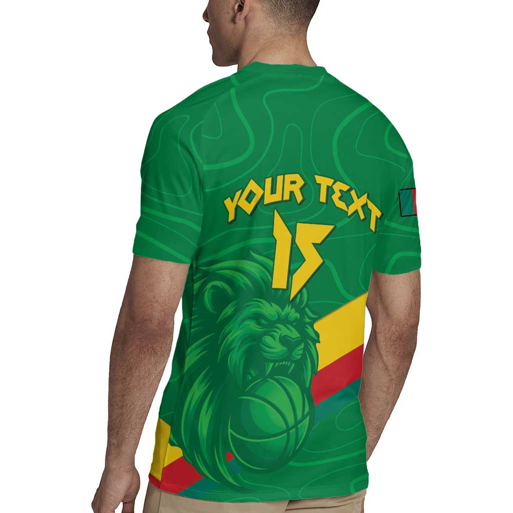 Custom Cameroon Basketball Rugby Jersey Go Champions Indomitable Lions - Wonder Print Shop