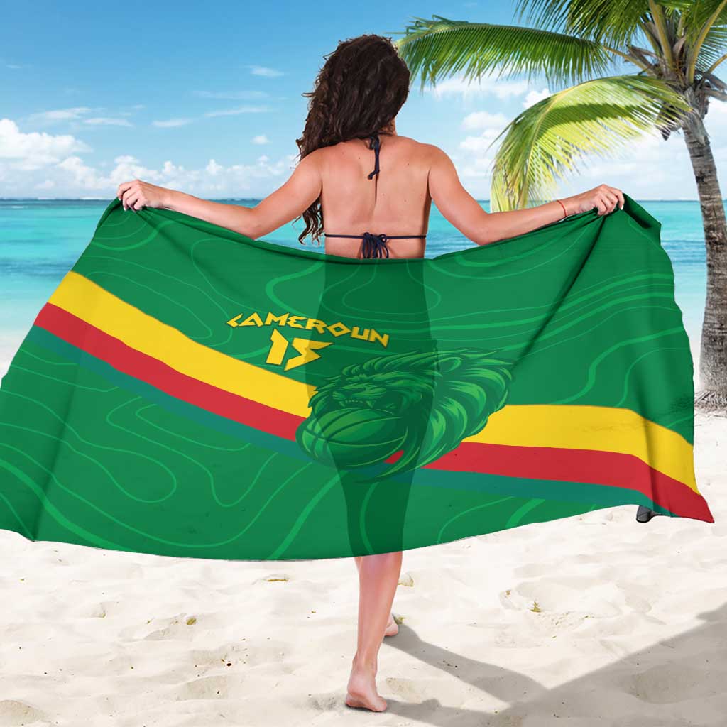 Custom Cameroon Basketball Sarong Go Champions Indomitable Lions - Wonder Print Shop
