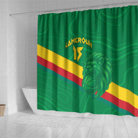 Custom Cameroon Basketball Shower Curtain Go Champions Indomitable Lions - Wonder Print Shop