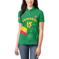 Custom Cameroon Basketball Women Polo Shirt Go Champions Indomitable Lions - Wonder Print Shop