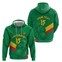 Custom Cameroon Basketball Zip Hoodie Go Champions Indomitable Lions - Wonder Print Shop