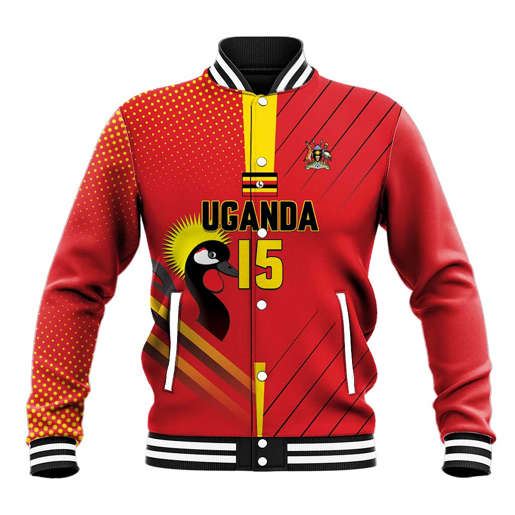 Custom Uganda Basketball Baseball Jacket Go Silverbacks - Wonder Print Shop