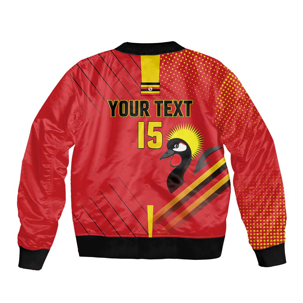 Custom Uganda Basketball Bomber Jacket Go Silverbacks - Wonder Print Shop