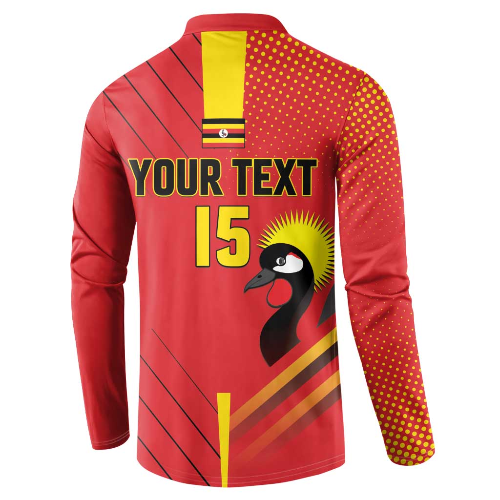 Custom Uganda Basketball Button Sweatshirt Go Silverbacks - Wonder Print Shop