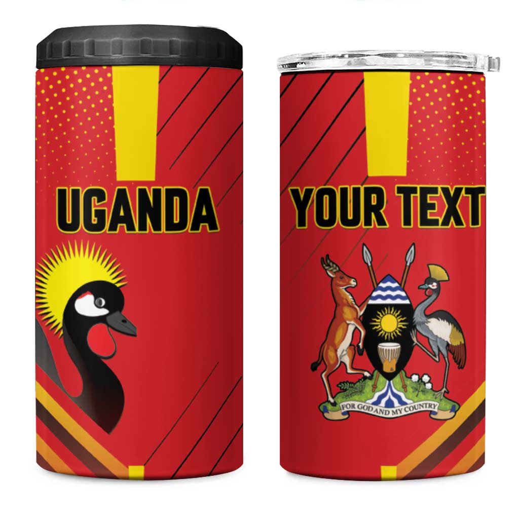 Custom Uganda Basketball 4 in 1 Can Cooler Tumbler Go Silverbacks - Wonder Print Shop