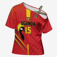 Custom Uganda Basketball Cross Shoulder Shirt Go Silverbacks - Wonder Print Shop