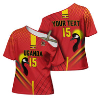 Custom Uganda Basketball Cross Shoulder Shirt Go Silverbacks - Wonder Print Shop