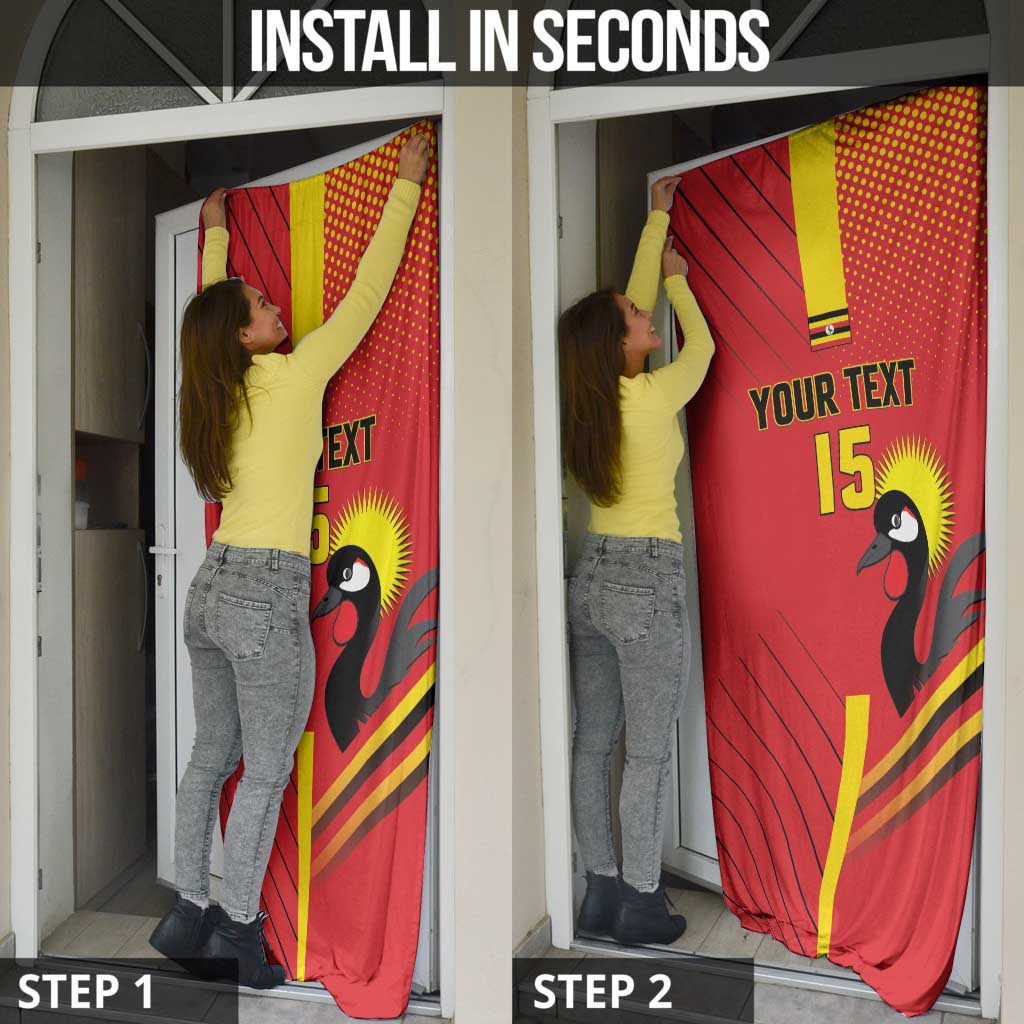 Custom Uganda Basketball Door Cover Go Silverbacks - Wonder Print Shop