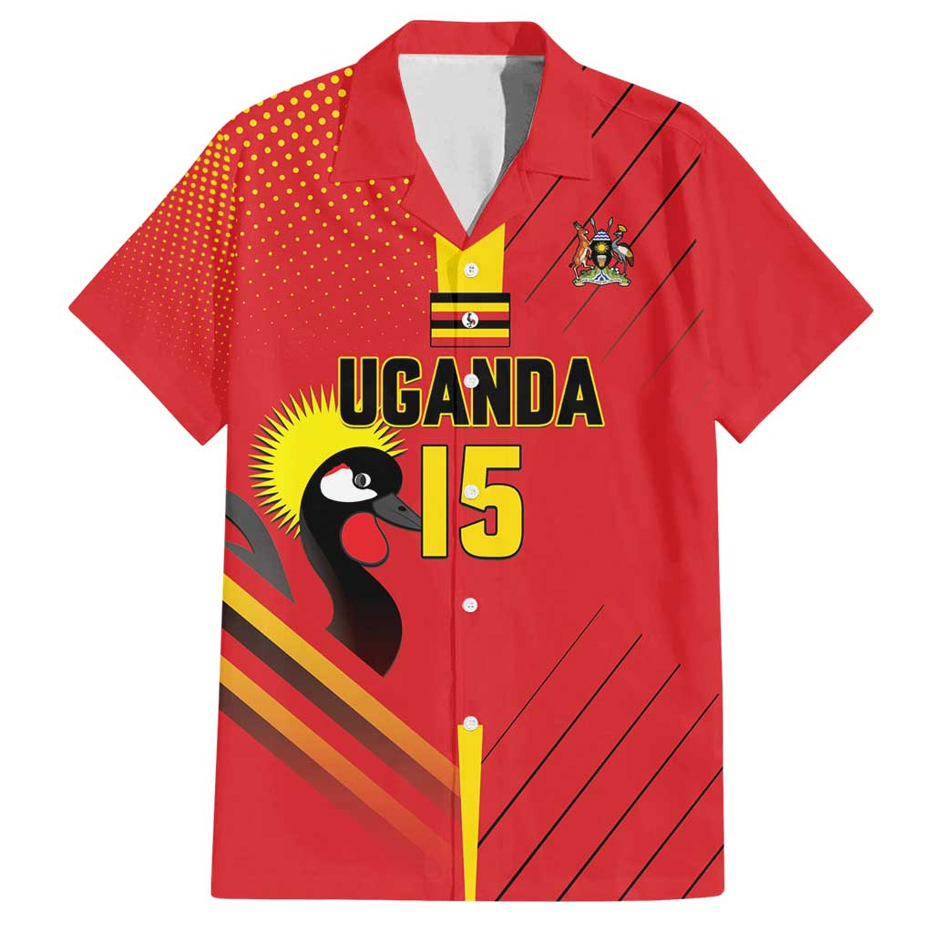 Custom Uganda Basketball Family Matching Off Shoulder Short Dress and Hawaiian Shirt Go Silverbacks - Wonder Print Shop