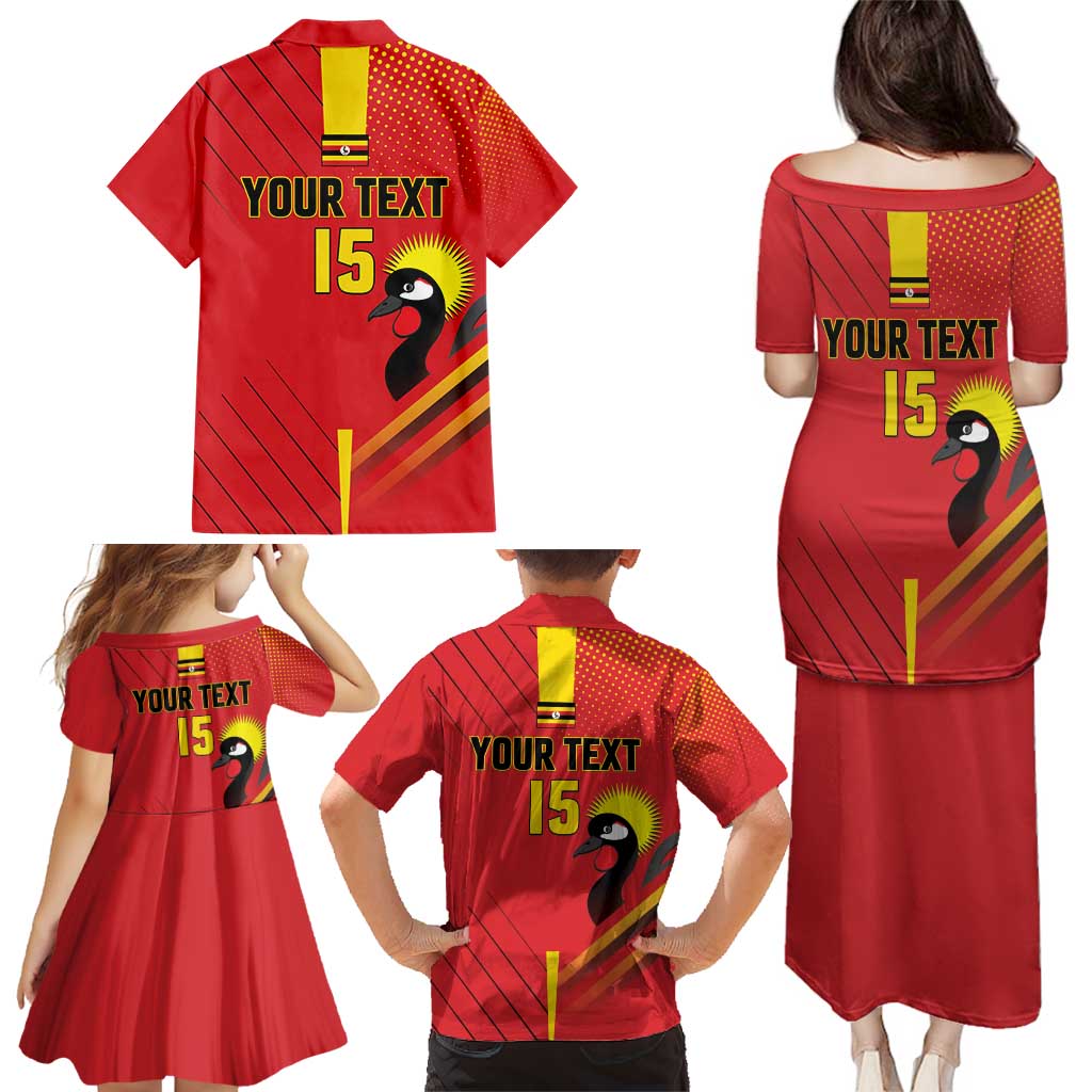 Custom Uganda Basketball Family Matching Puletasi and Hawaiian Shirt Go Silverbacks - Wonder Print Shop