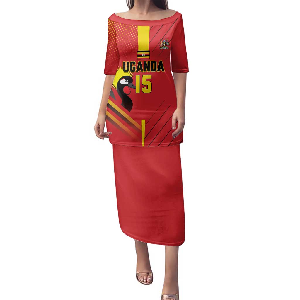 Custom Uganda Basketball Family Matching Puletasi and Hawaiian Shirt Go Silverbacks - Wonder Print Shop