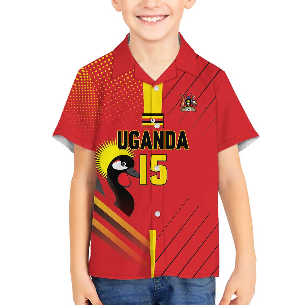 Custom Uganda Basketball Family Matching Summer Maxi Dress and Hawaiian Shirt Go Silverbacks - Wonder Print Shop