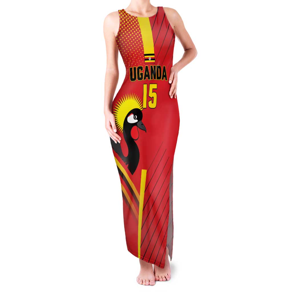 Custom Uganda Basketball Family Matching Tank Maxi Dress and Hawaiian Shirt Go Silverbacks - Wonder Print Shop