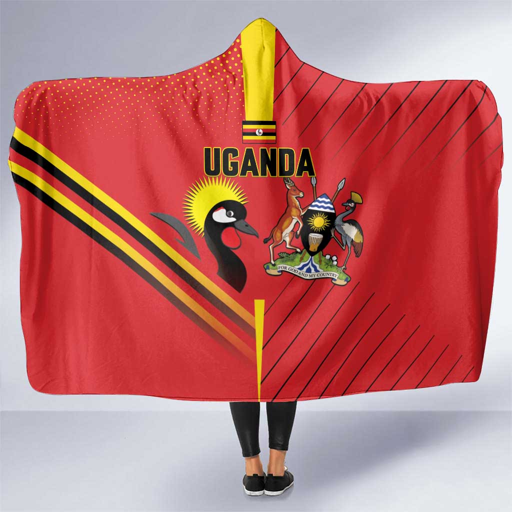 Uganda Basketball Hooded Blanket Go Silverbacks - Wonder Print Shop