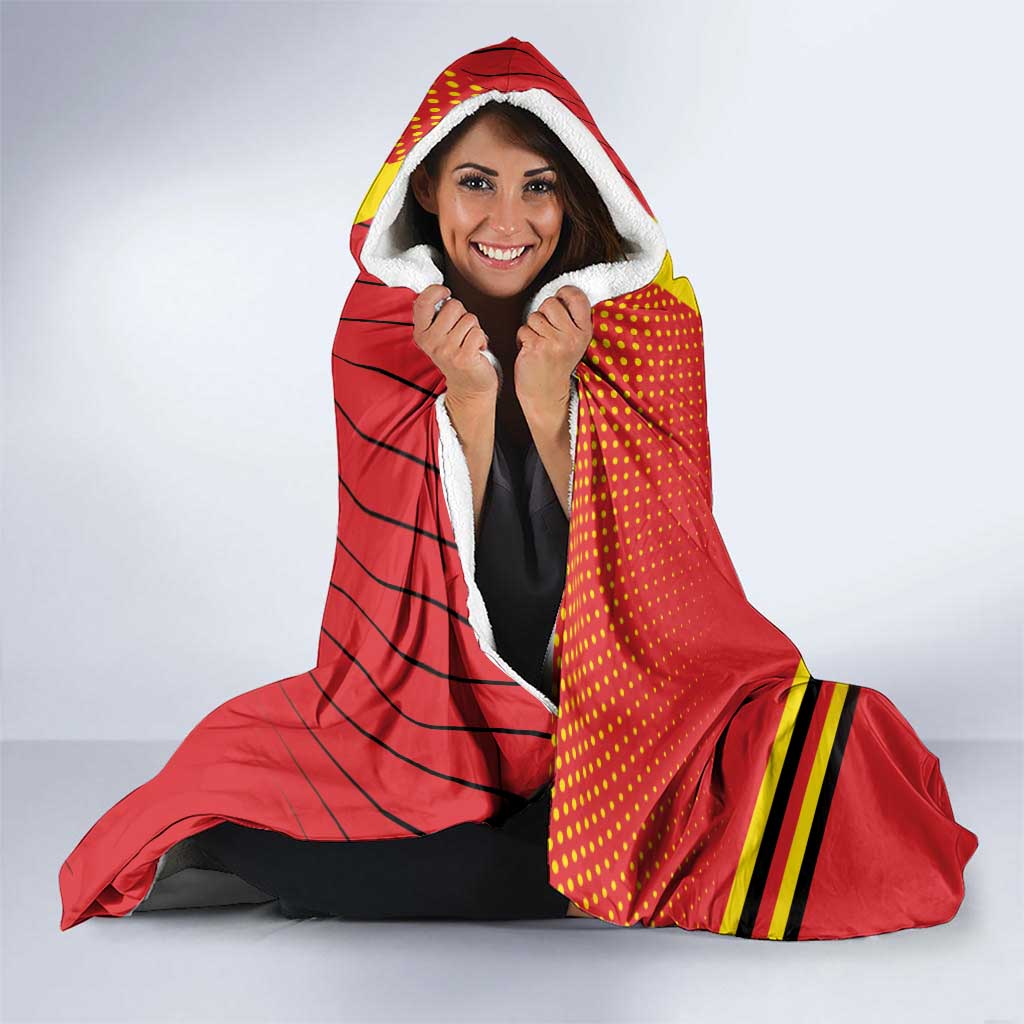 Uganda Basketball Hooded Blanket Go Silverbacks - Wonder Print Shop