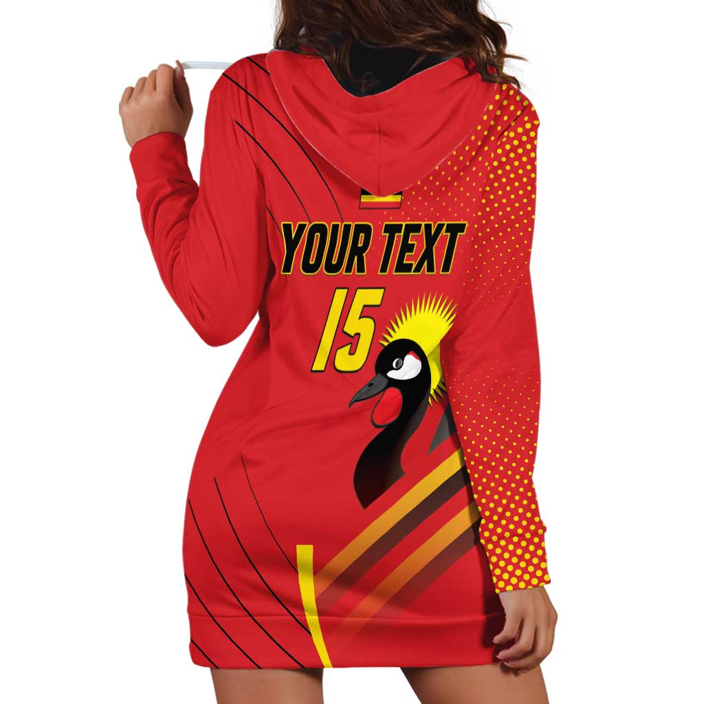 Custom Uganda Basketball Hoodie Dress Go Silverbacks - Wonder Print Shop