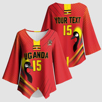 Custom Uganda Basketball Kimono Sleeve Blouse Go Silverbacks - Wonder Print Shop