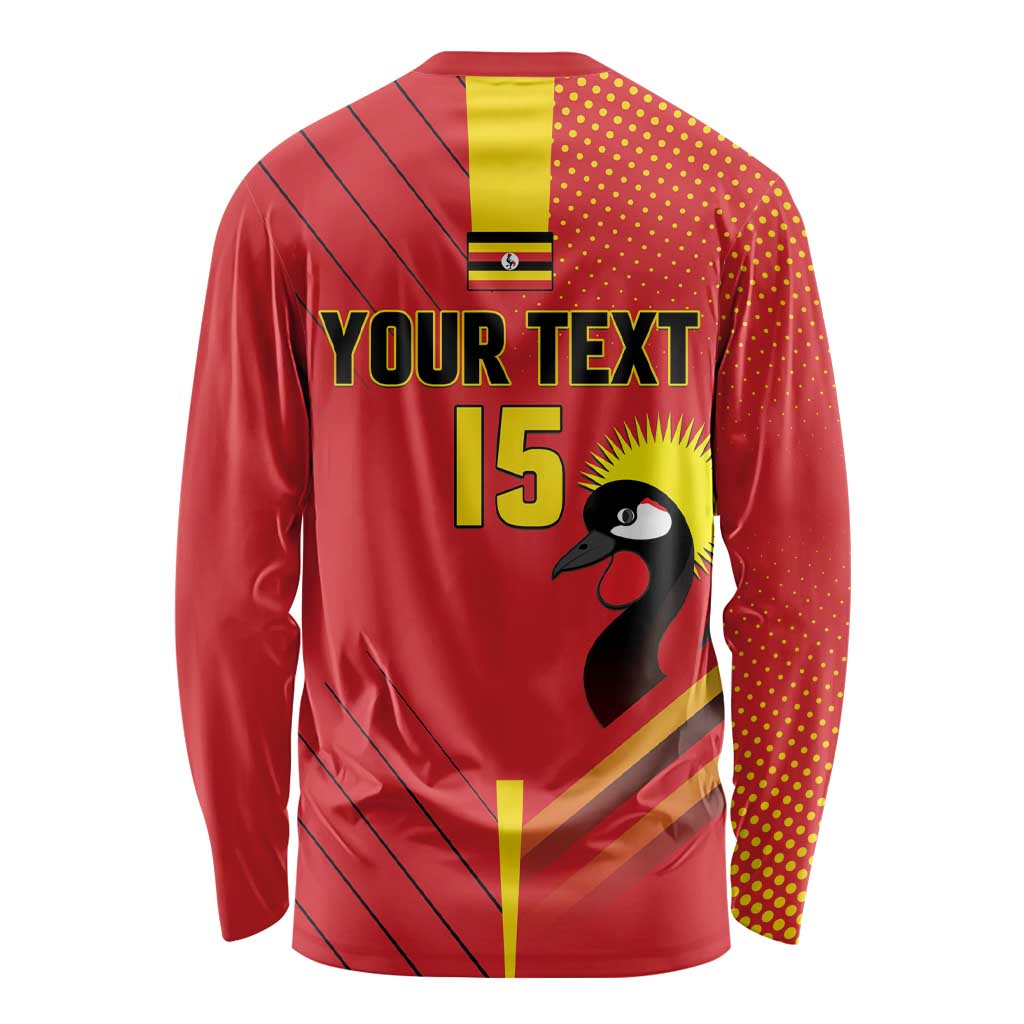 Custom Uganda Basketball Long Sleeve Shirt Go Silverbacks - Wonder Print Shop